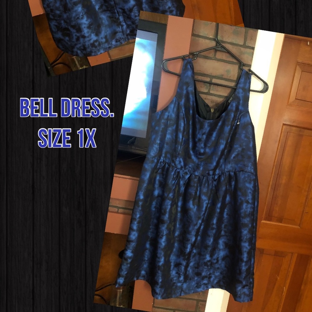 Size 1x Blue Monochromatic dress by Forever 21.